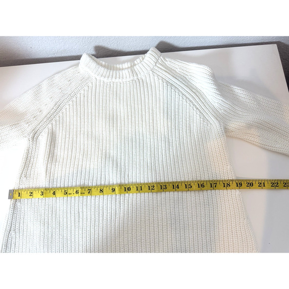 Quince Women's White Crew Neck Sweater - Picture 7 of 11